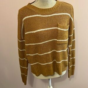 Striped Brown Sweater for Women